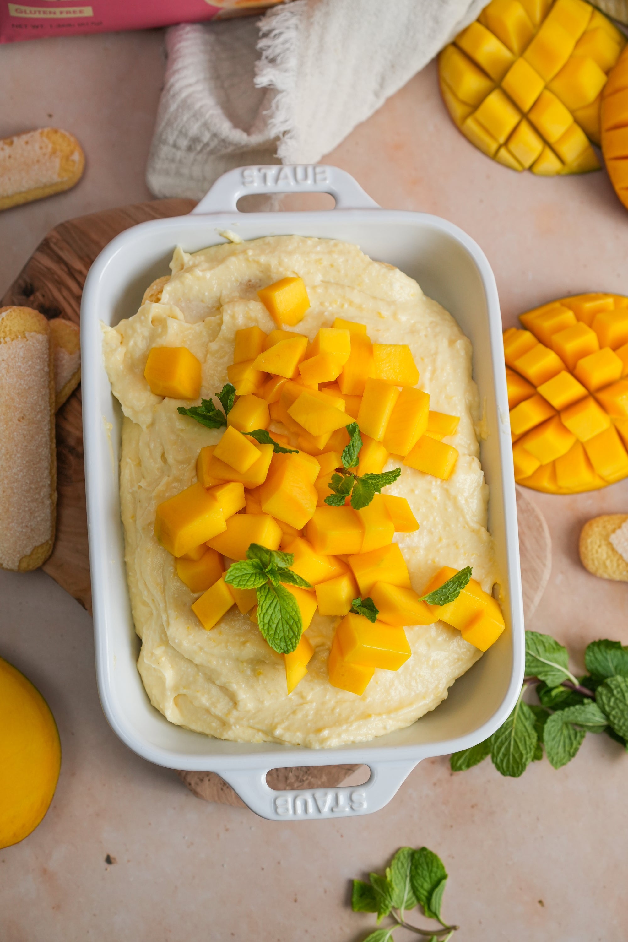 Mango Tiramisu – ProDough Protein Bakeshop