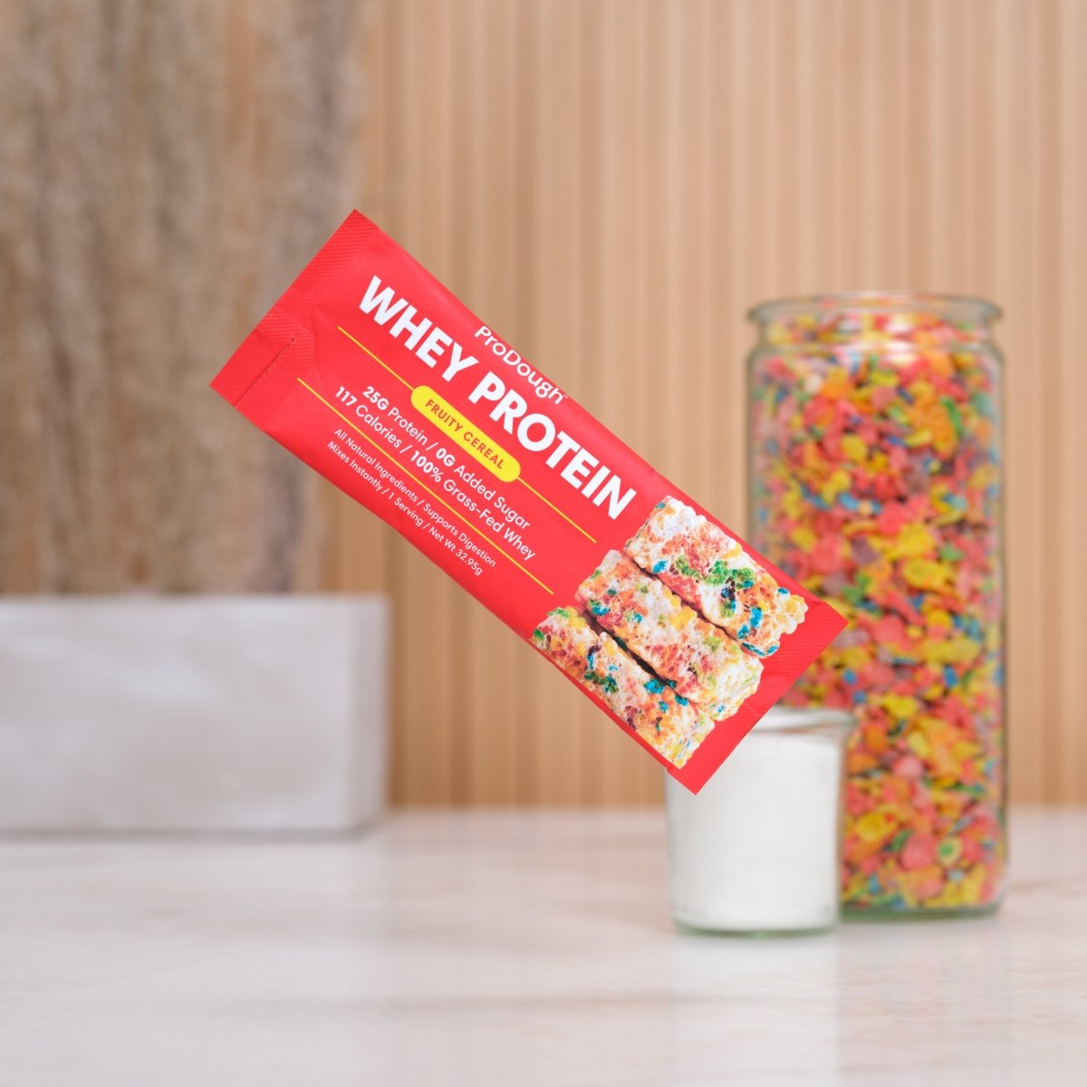 Whey Protein Powder - Single Serving Sample Stick Packs - ProDough Protein Bakeshop