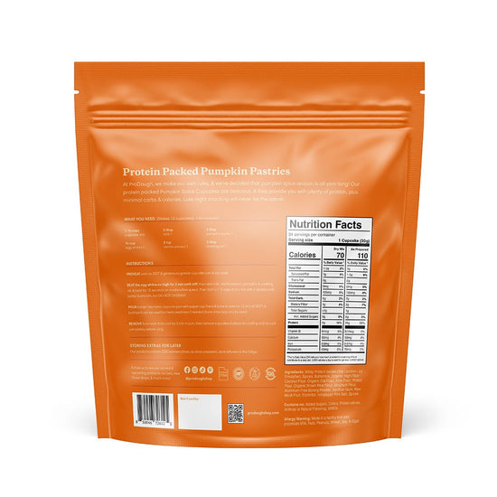 Pumpkin Spice Protein Cupcake Mix - ProDough Protein Bakeshop