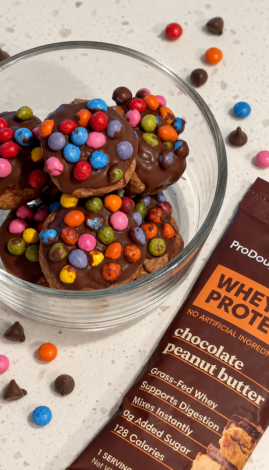 Double Chocolate M&M Protein Balls