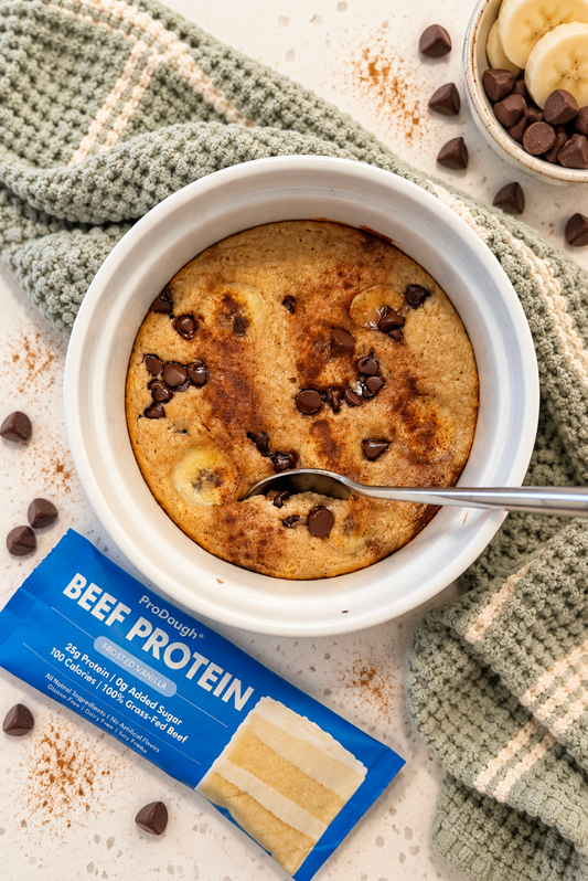 Frosted Vanilla Banana Baked Oats