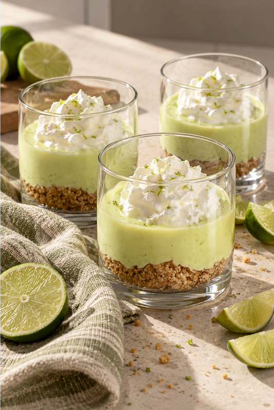 Key Lime Pie Protein Cheesecake Cups