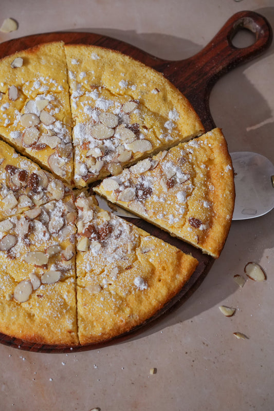 Lemon Almond Skillet Cake