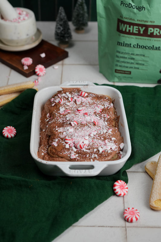 Protein Peppermint Cocoa Tiramisu