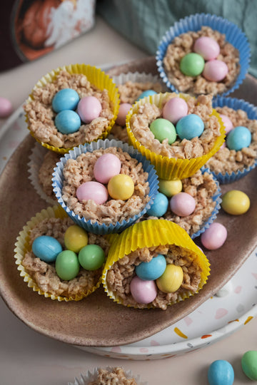 Rice Crispy Protein Nests