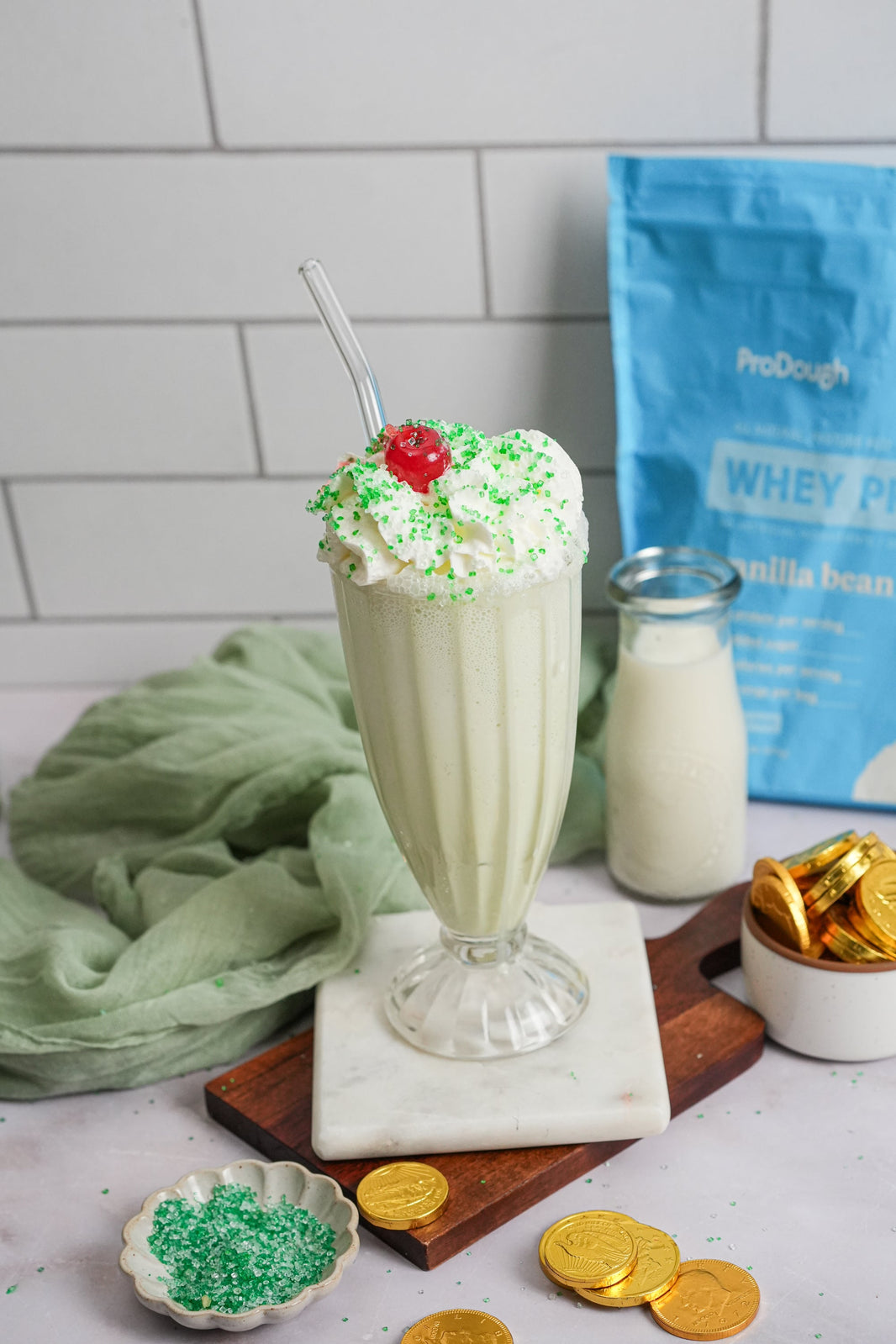 Shamrock Protein Shake - ProDough Protein Bakeshop