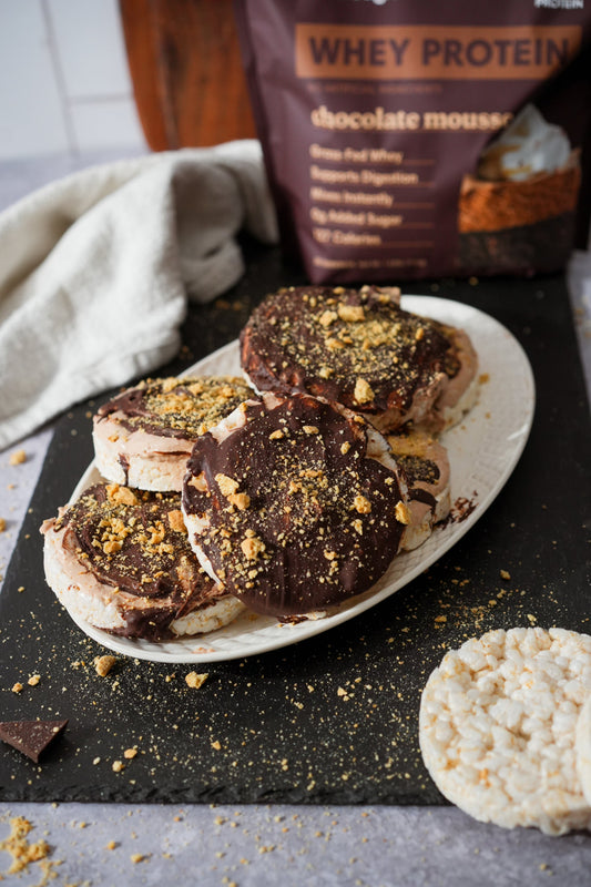 S’mores Fluff Protein Rice Cake