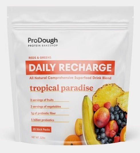 Daily Recharge Reds & Greens Stick Pack Samples - ProDough Protein Bakeshop