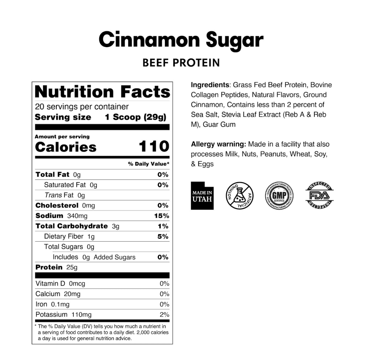 Grass Fed Beef Protein - Stick Pack - ProDough Protein Bakeshop