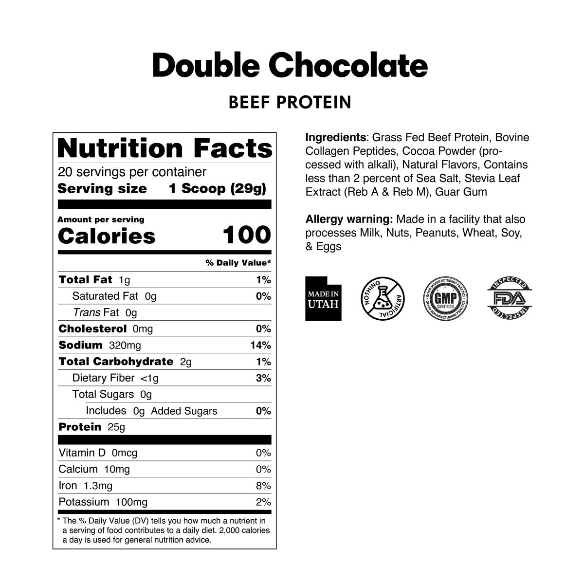 Grass Fed Beef Protein - Stick Pack - ProDough Protein Bakeshop