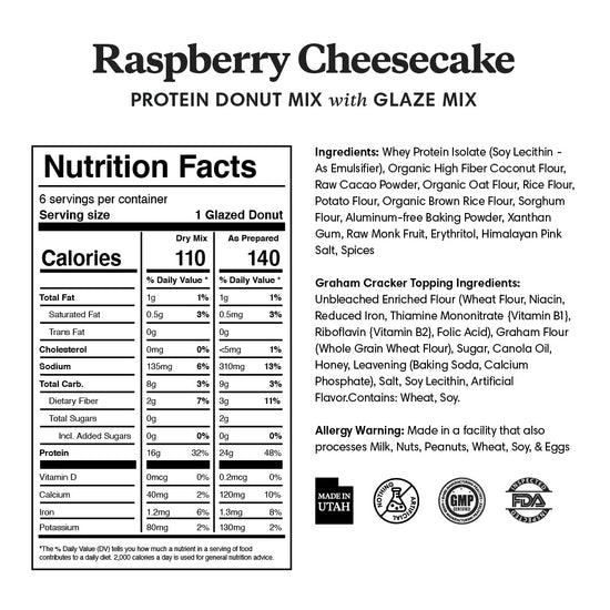 Standard Flavors Protein Donut Mixes - One Time Purchase - ProDough Protein Bakeshop