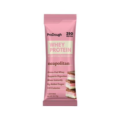 Whey Protein Powder - Single Serving Sample Stick Packs - ProDough ...