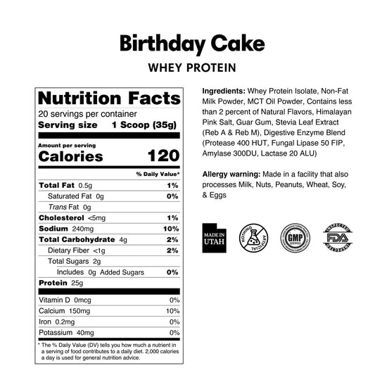 Whey Protein Powder - Single Serving Sample Stick Packs - ProDough Protein Bakeshop