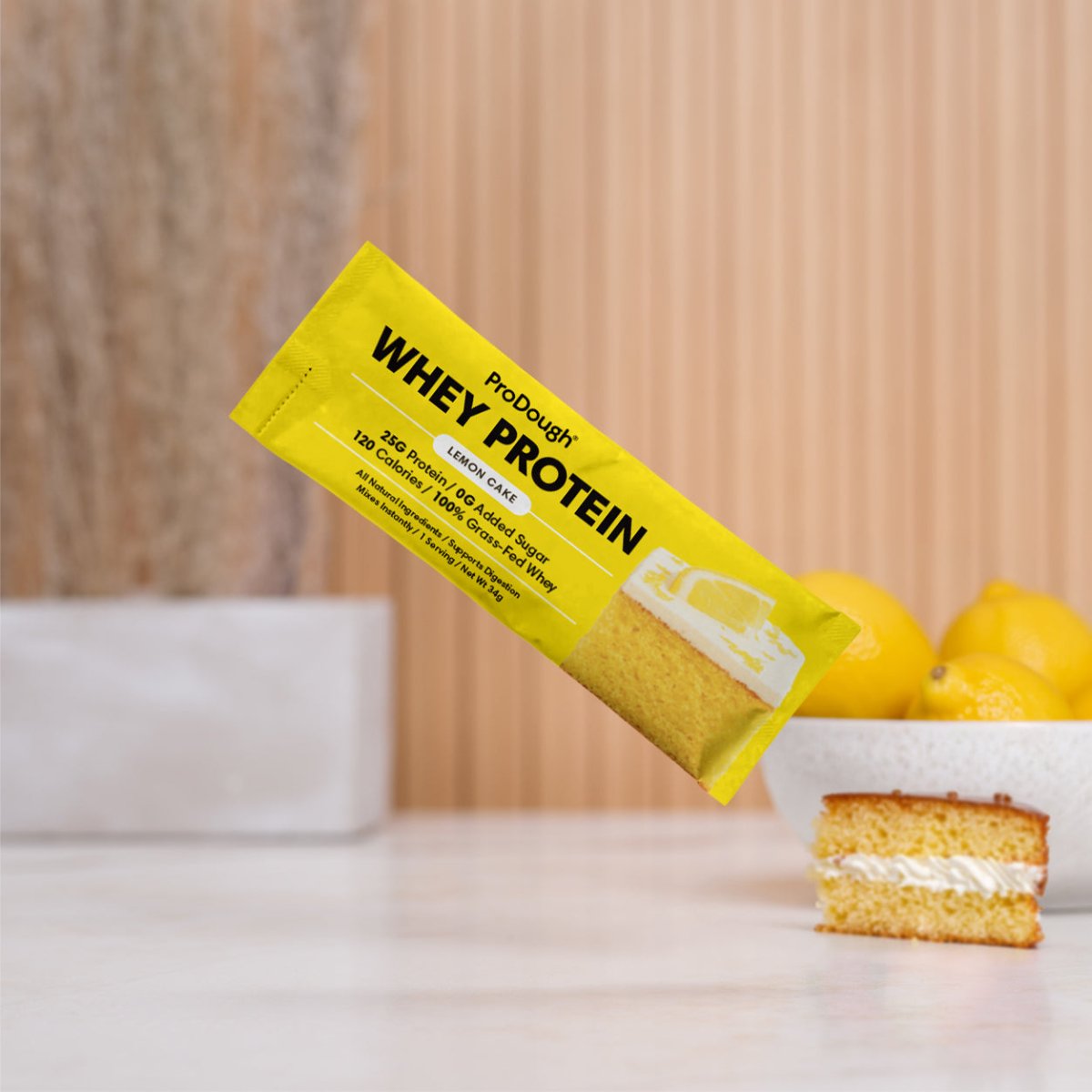 Whey Protein Powder - Single Serving Sample Stick Packs - ProDough Protein Bakeshop