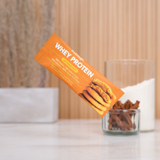 Whey Protein Powder - Single Serving Sample Stick Packs - ProDough Protein Bakeshop
