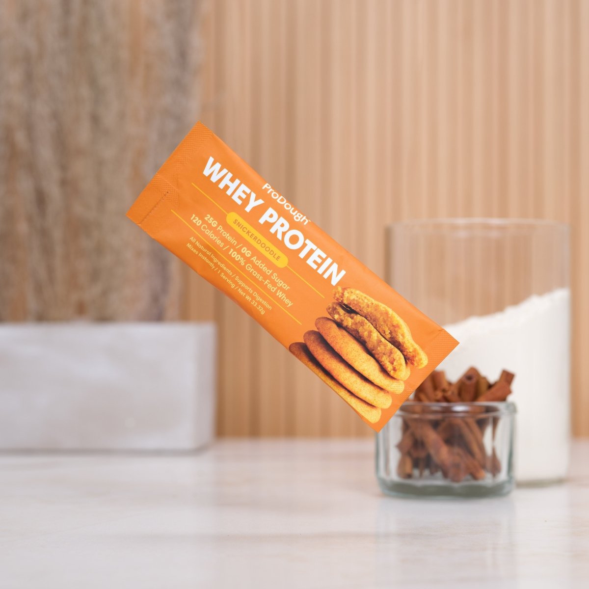 Whey Protein Powder - Single Serving Sample Stick Packs - ProDough Protein Bakeshop