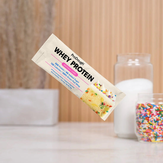 Whey Protein Powder - Single Serving Sample Stick Packs - ProDough Protein Bakeshop