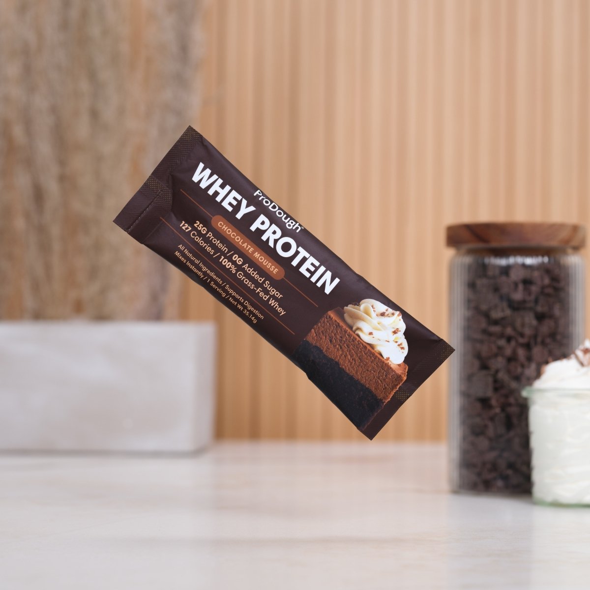 Whey Protein Powder - Single Serving Sample Stick Packs - ProDough Protein Bakeshop