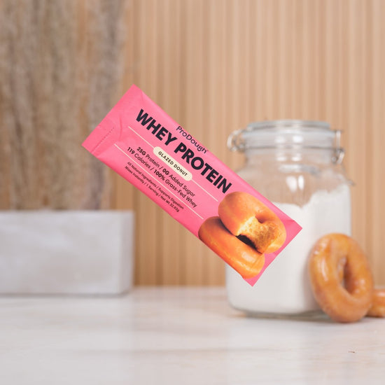 Whey Protein Powder - Single Serving Sample Stick Packs - ProDough Protein Bakeshop