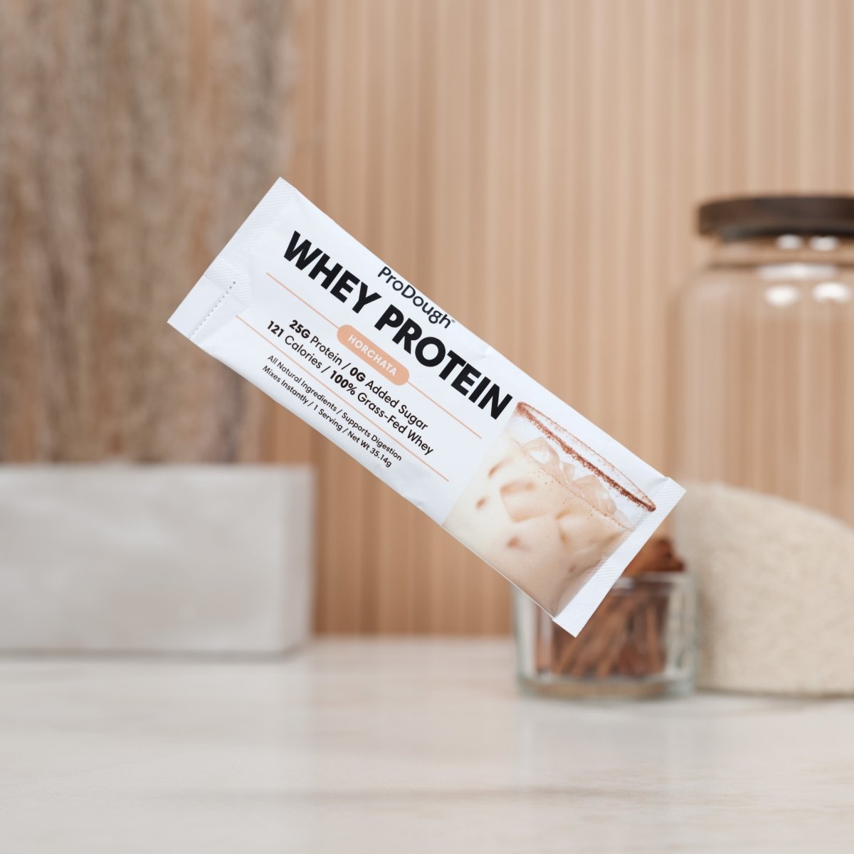 Whey Protein Powder - Single Serving Sample Stick Packs - ProDough Protein Bakeshop