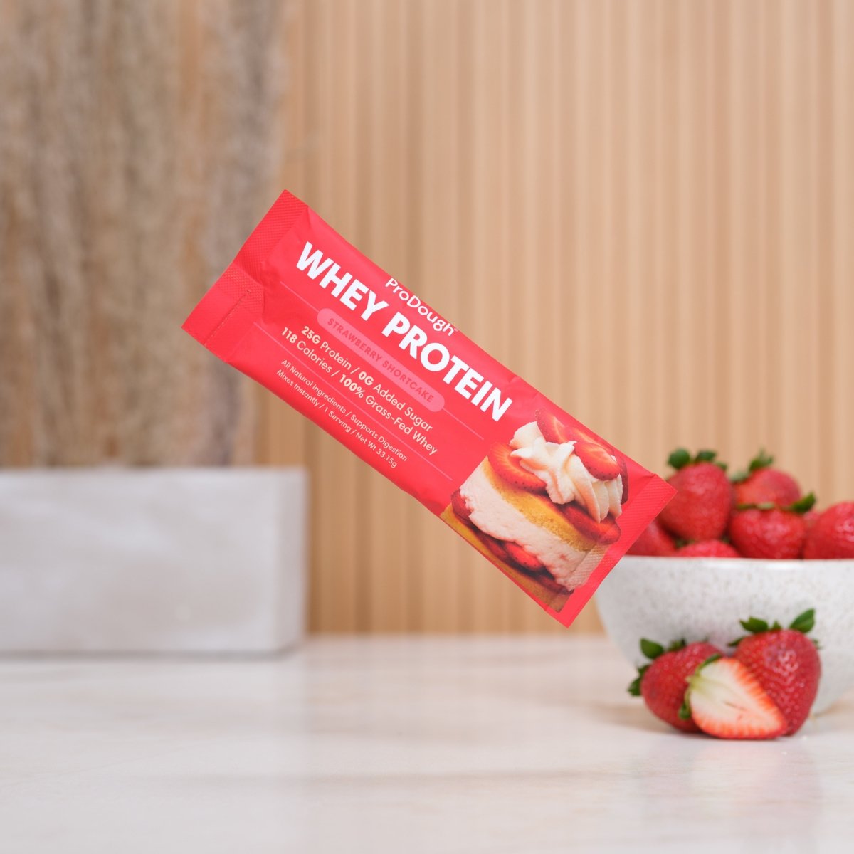 Whey Protein Powder - Single Serving Sample Stick Packs - ProDough Protein Bakeshop