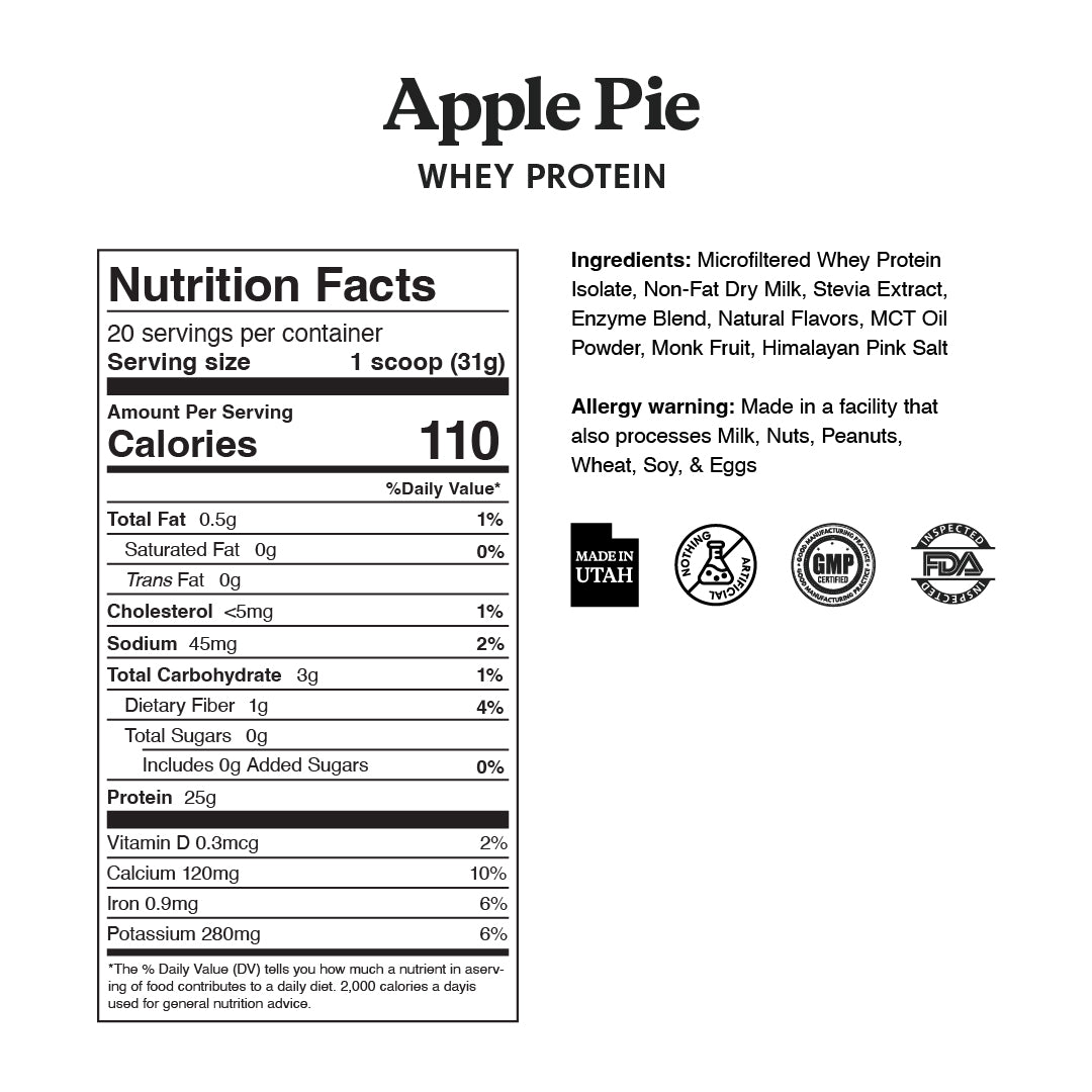 Apple Pie Protein Powder - ProDough Protein Bakeshop