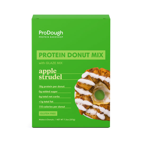 Front of Apple Strudel Donut Mix box