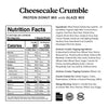 Nutrition info for Cheesecake Crumble Donut Mix