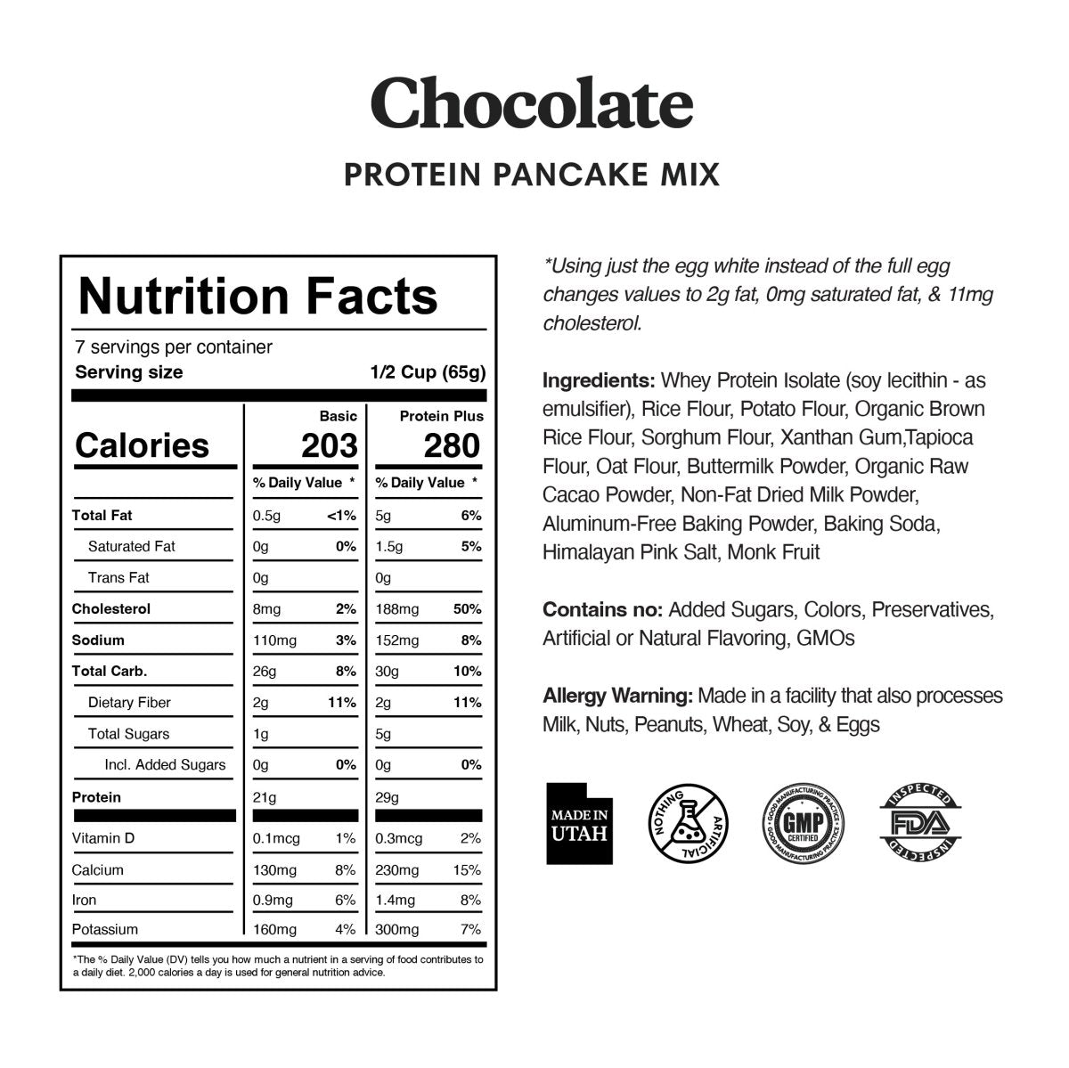 Chocolate Protein Pancake & Waffle Mix - ProDough Protein Bakeshop