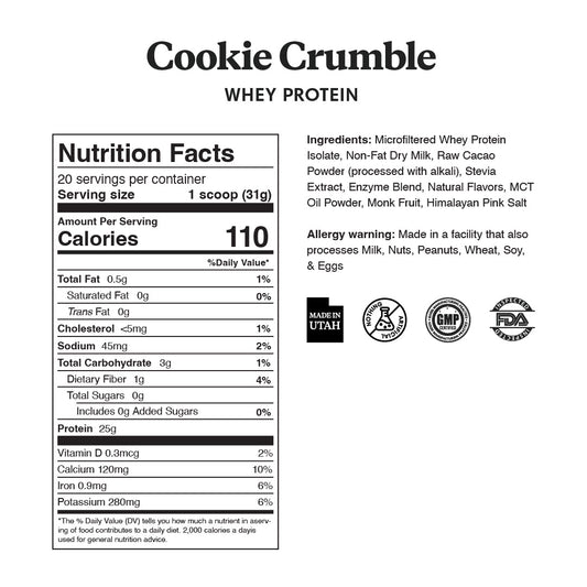 Cookie Crumble Protein Powder - ProDough Protein Bakeshop