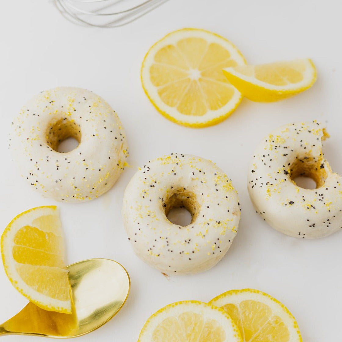 Fresh Fruit Fiesta -3 Lemon Poppy Seed Protein Donuts