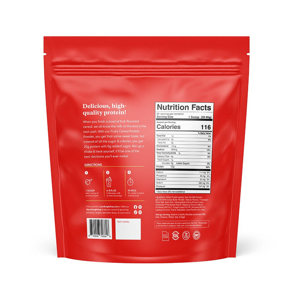 Fruity Cereal Protein Powder - ProDough Protein Bakeshop