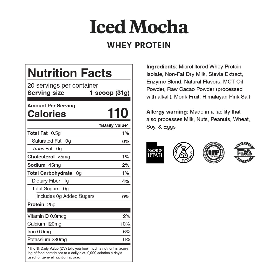 Iced Mocha Protein Powder - ProDough Protein Bakeshop