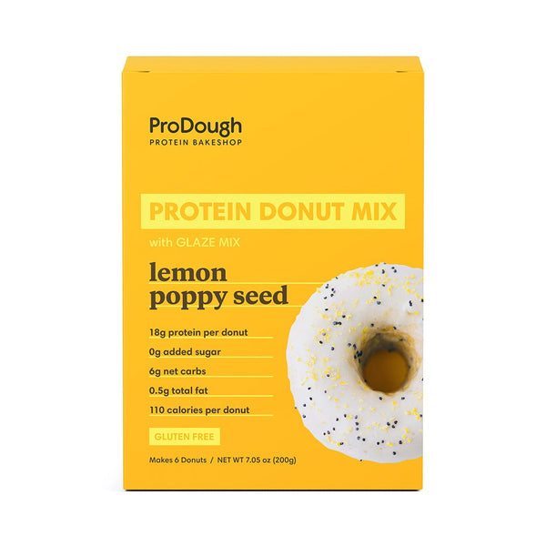 Lemon Poppy Seed Protein Donut Mix - Front of box
