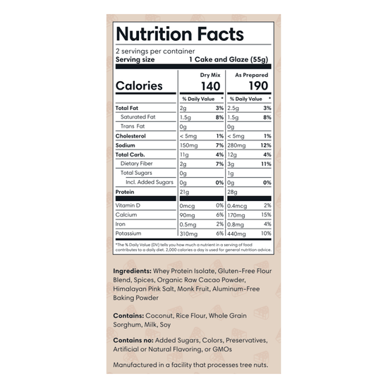 Microwavable Protein Cake Mixes - ProDough Protein Bakeshop