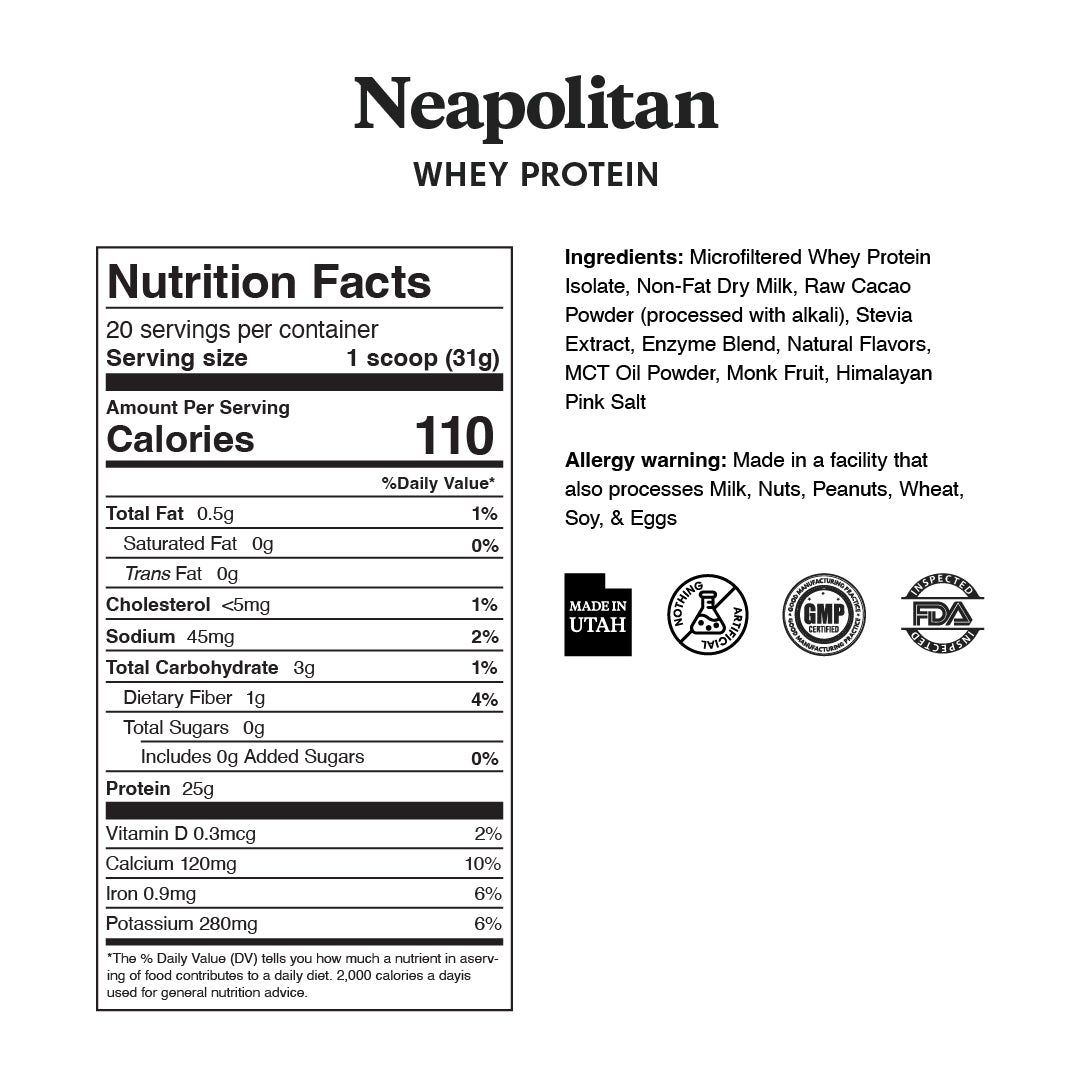 Neapolitan Protein Powder - ProDough Protein Bakeshop