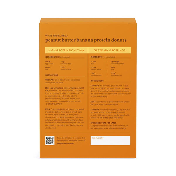 Peanut Butter Banana Protein Donut Mix - ProDough Protein Bakeshop