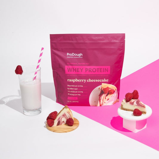 Raspberry Cheesecake Protein Powder - ProDough Protein Bakeshop