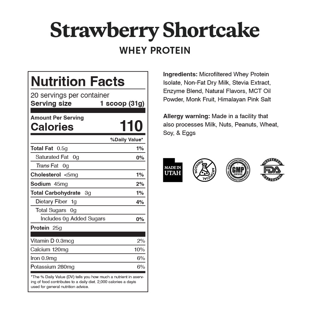 Strawberry Shortcake Protein Powder - ProDough Protein Bakeshop