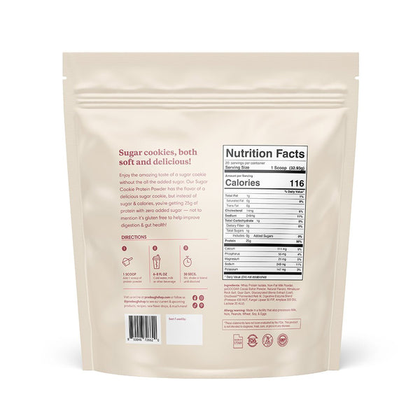 Sugar Cookie Protein Powder - ProDough Protein Bakeshop